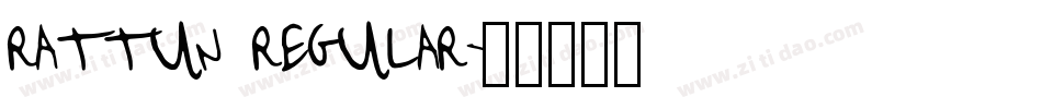 rattun regular字体转换